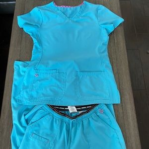HeartSoul Teal Scrub Set